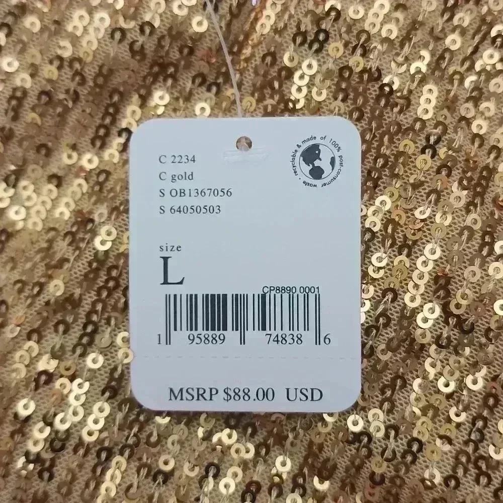 FREE PEOPLE GOLD TOP